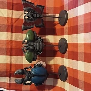 Lot Of 3 New Target Halloween Beetle Moth Fly Bug Figurines NWT